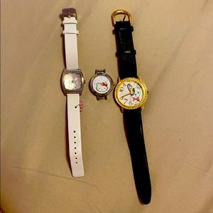 Hello Kitty and Betsey Johnson watch bundle